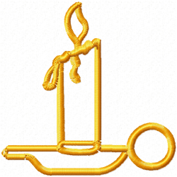 Candle Embroidery Design 2 Candle Embroidery Design 2